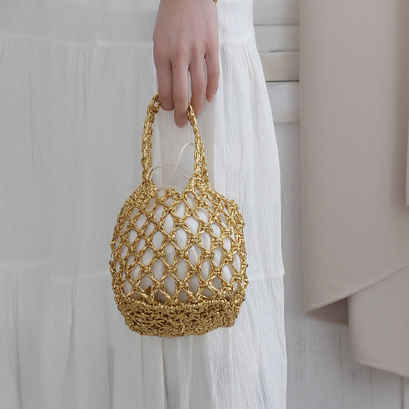 Nettbutikk shopper veske med flettet design Skanto