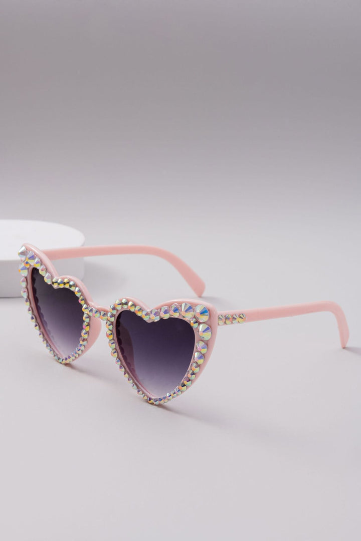 Dame Hjerteformet Glitter-solbrille Skanto