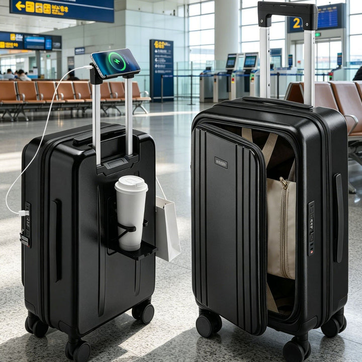 Unisex Smart Hard Shell Trolley Koffert Skanto