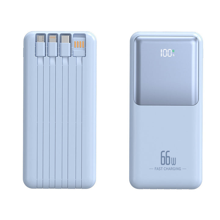 Bærbar powerbank med integrert multifunksjonsladekabel Skanto