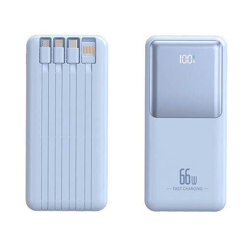 Bærbar powerbank med integrert multifunksjonsladekabel Skanto