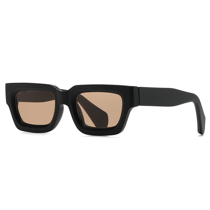 Dame oversized solbriller i moderne, kantete design Skanto