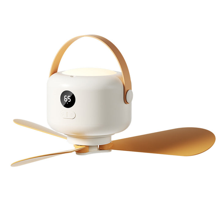 Unisex bærbar vifte med LED-lampe Skanto