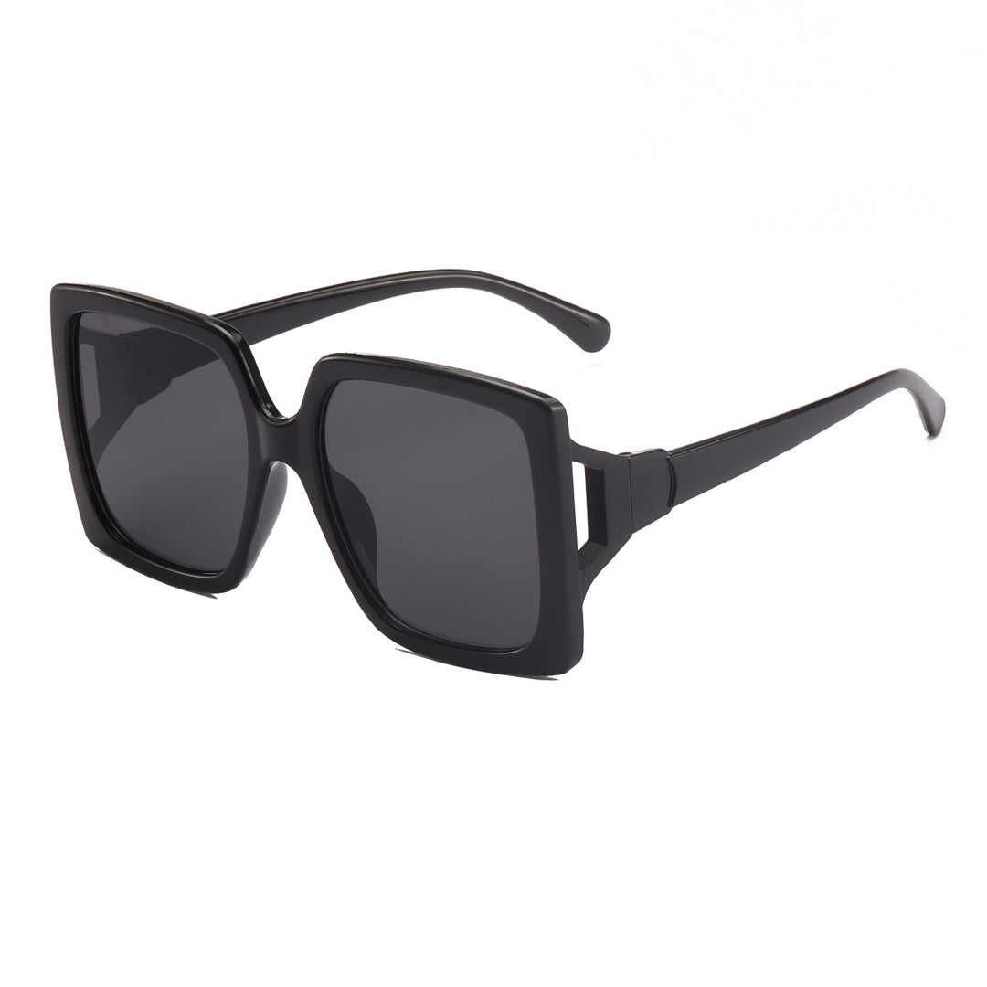 Dame modische oversized solbrille med gradient-innfatninger Skanto