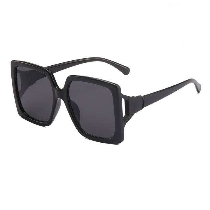 Dame modische oversized solbrille med gradient-innfatninger Skanto