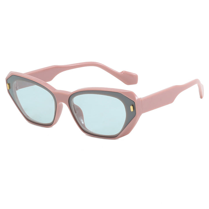 Dame futuristisk diamant-solbrille Skanto