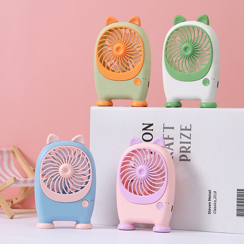 Unisex Bærbar Mini-Håndvifte i lekent dyredesign Skanto