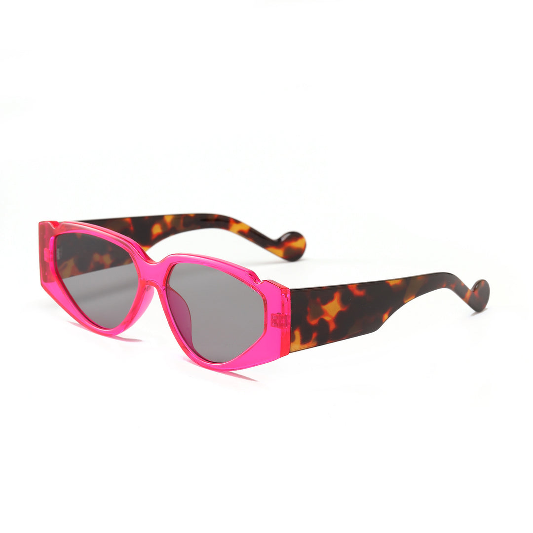 Dame Fashion-solbrille med innovativ ramme og beskyttende UV-beskyttelse Skanto