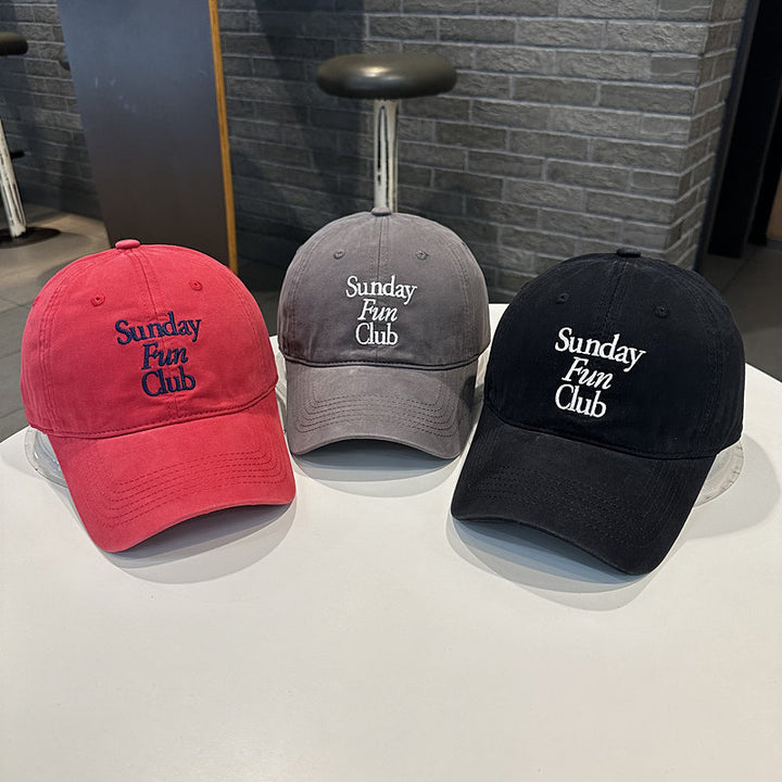 Unisex Brodert Bomull Baseball Caps Skanto