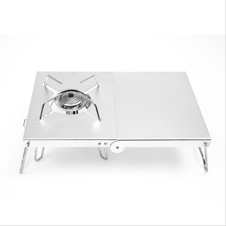 Bærbart gass-kokebord med sammenleggbart design og stabil overflate i aluminium Skanto