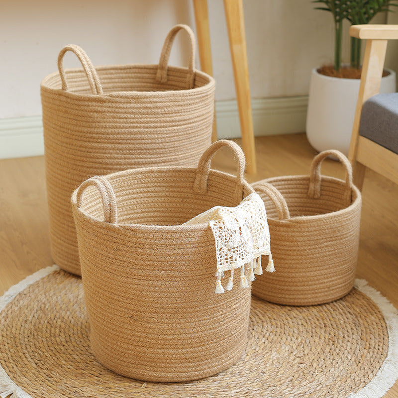 Naturlig Fiber Lagringskurv Skanto