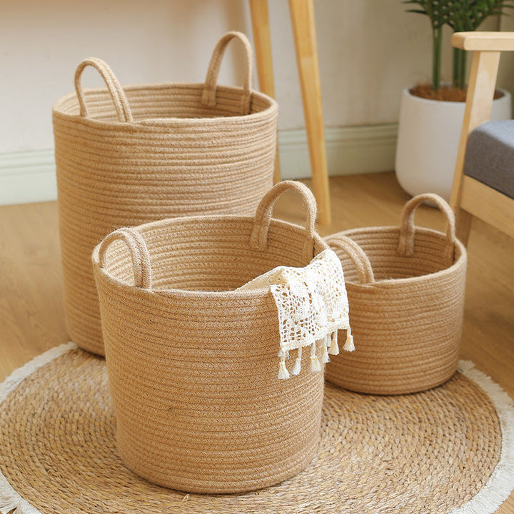 Naturlig Fiber Lagringskurv Skanto