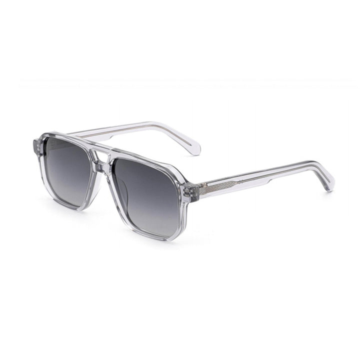 Dame solbrille i moderne, geometrisk design med robust ramme og UV-beskyttelse Skanto
