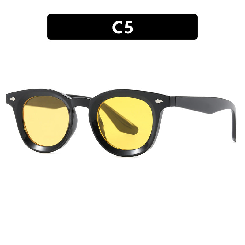 Damen modische Cat-Eye solbrille med transparent ramme Skanto