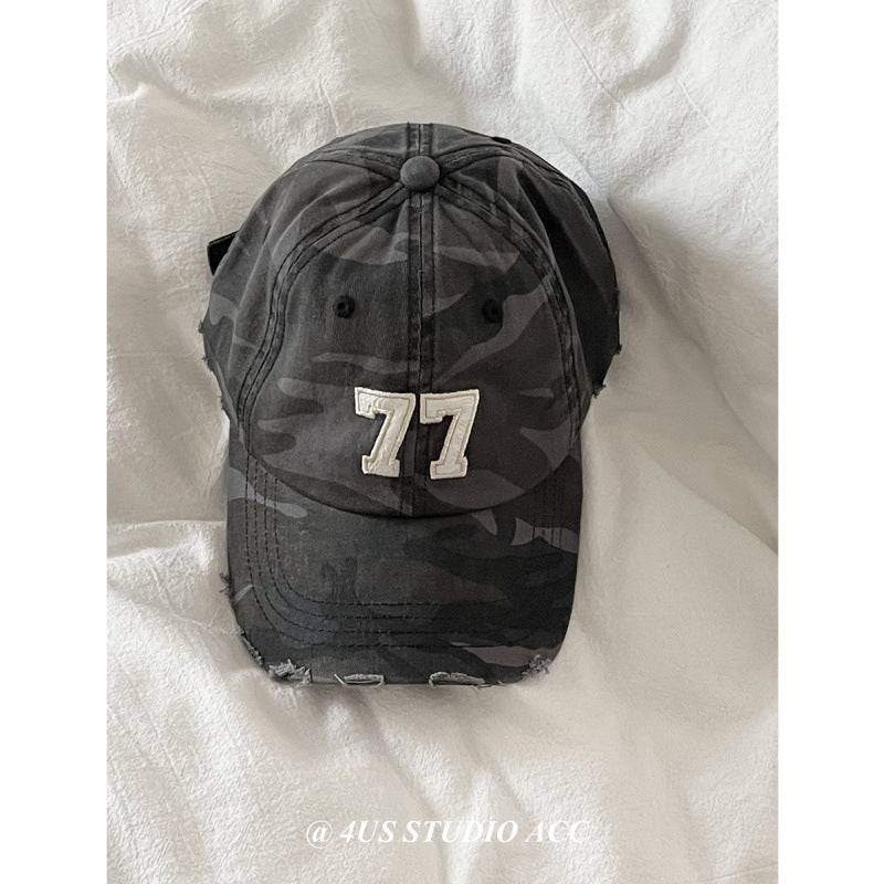 Kvinnenes slitt kamuflasje baseball caps Skanto