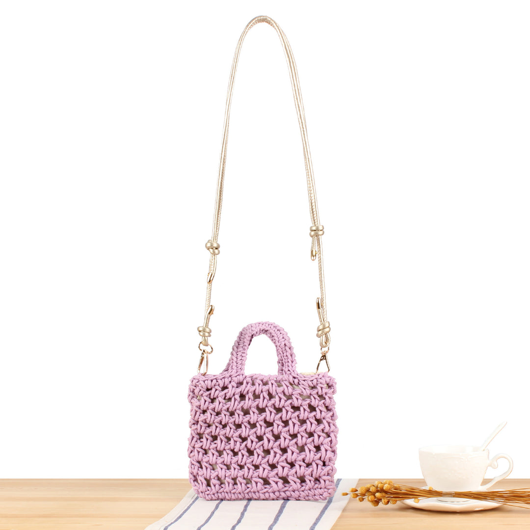 Handmade macrame handbag with adjustable shoulder strap Skanto