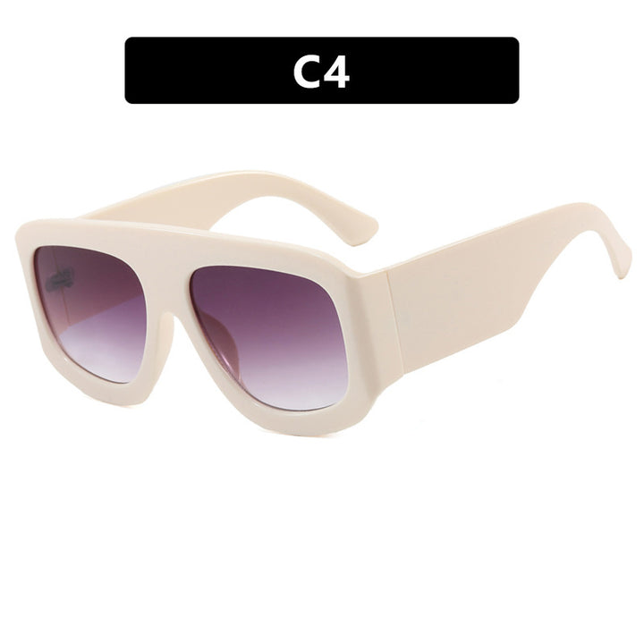 Dame fashion oversized solbriller med bred ramme og beskyttende UV-filter Skanto