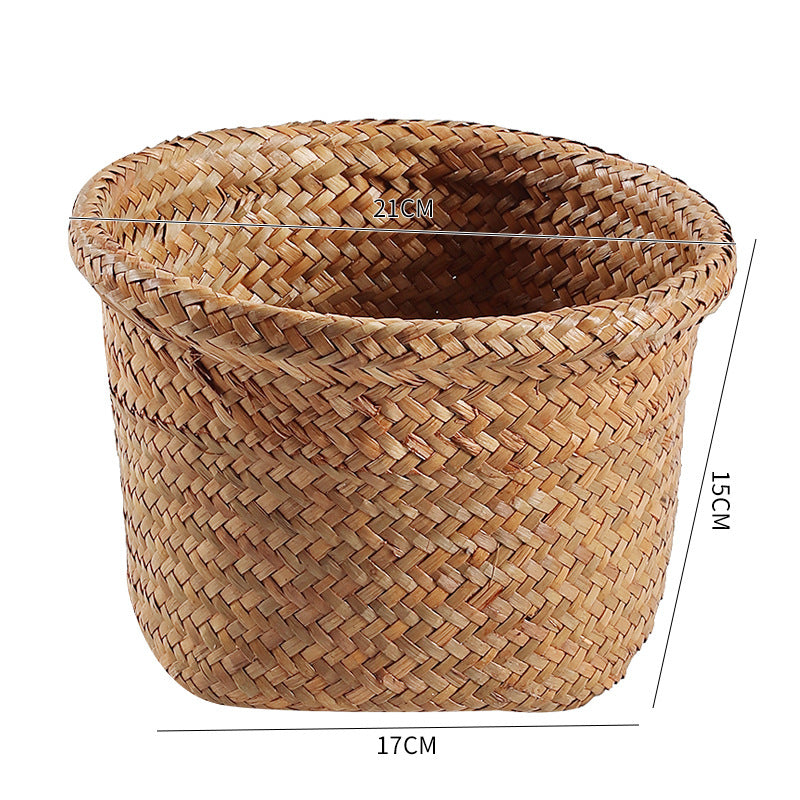 Håndlaget Naturlig Søgress Oppbevaringspotte Skanto