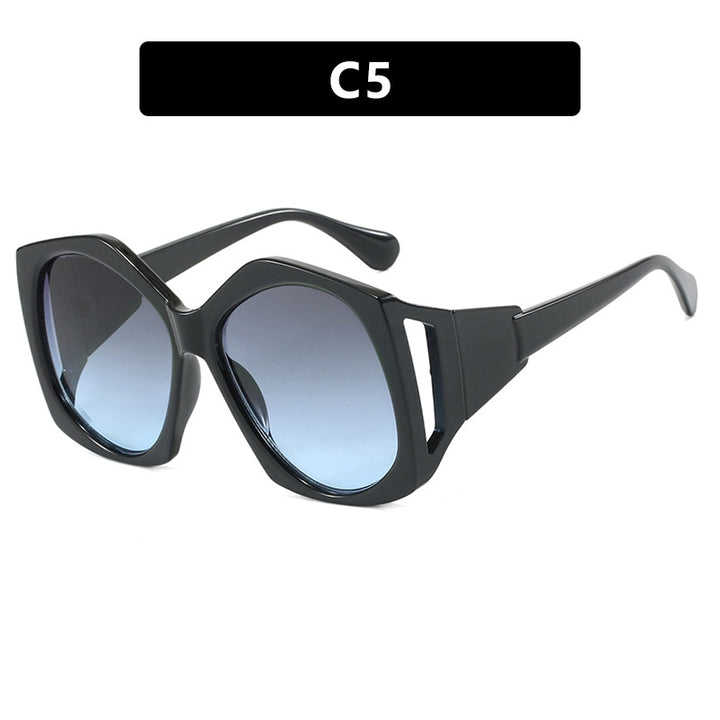 Dame oversized solbrille med futuristisk design Skanto