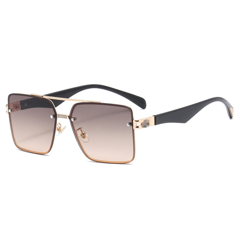 Dame motefull solbrille med elegant metallramme Skanto