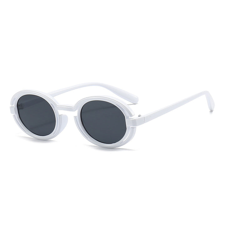Damen Runde Solbrille i moderne retro-stil Skanto