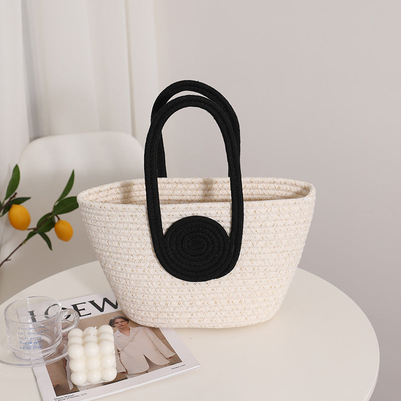 Dekorativ naturfiber veske Skanto