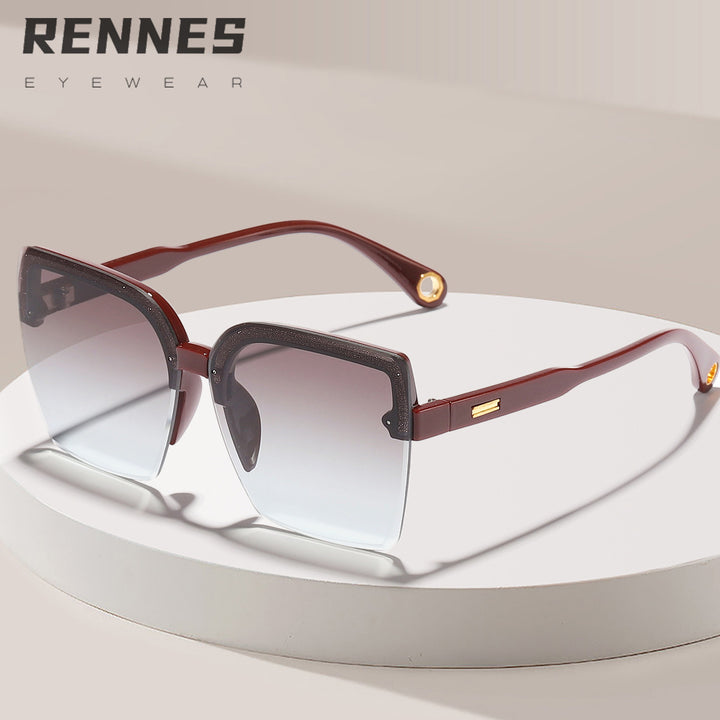 Dame moter solbrille med elegant gradient-design Skanto
