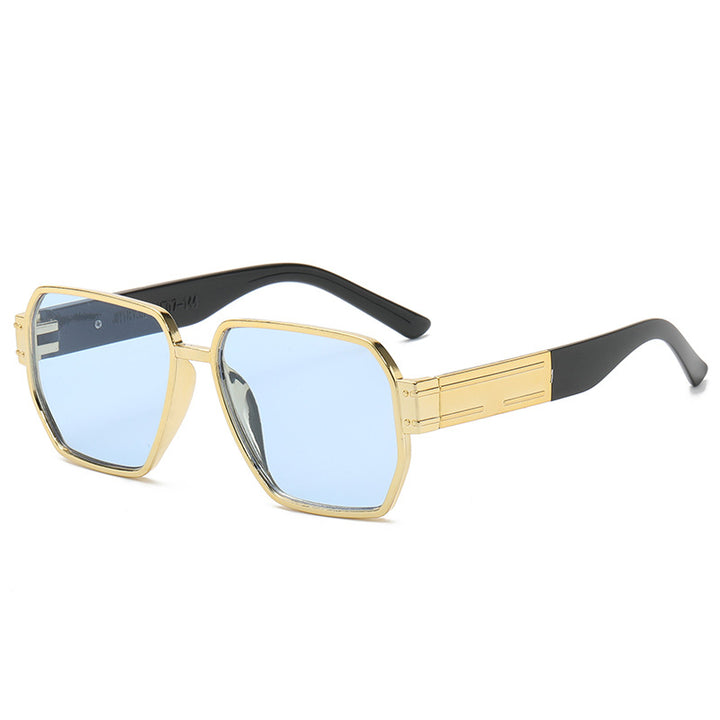 Damer elegant solbrille med markant geometrisk ramme Skanto