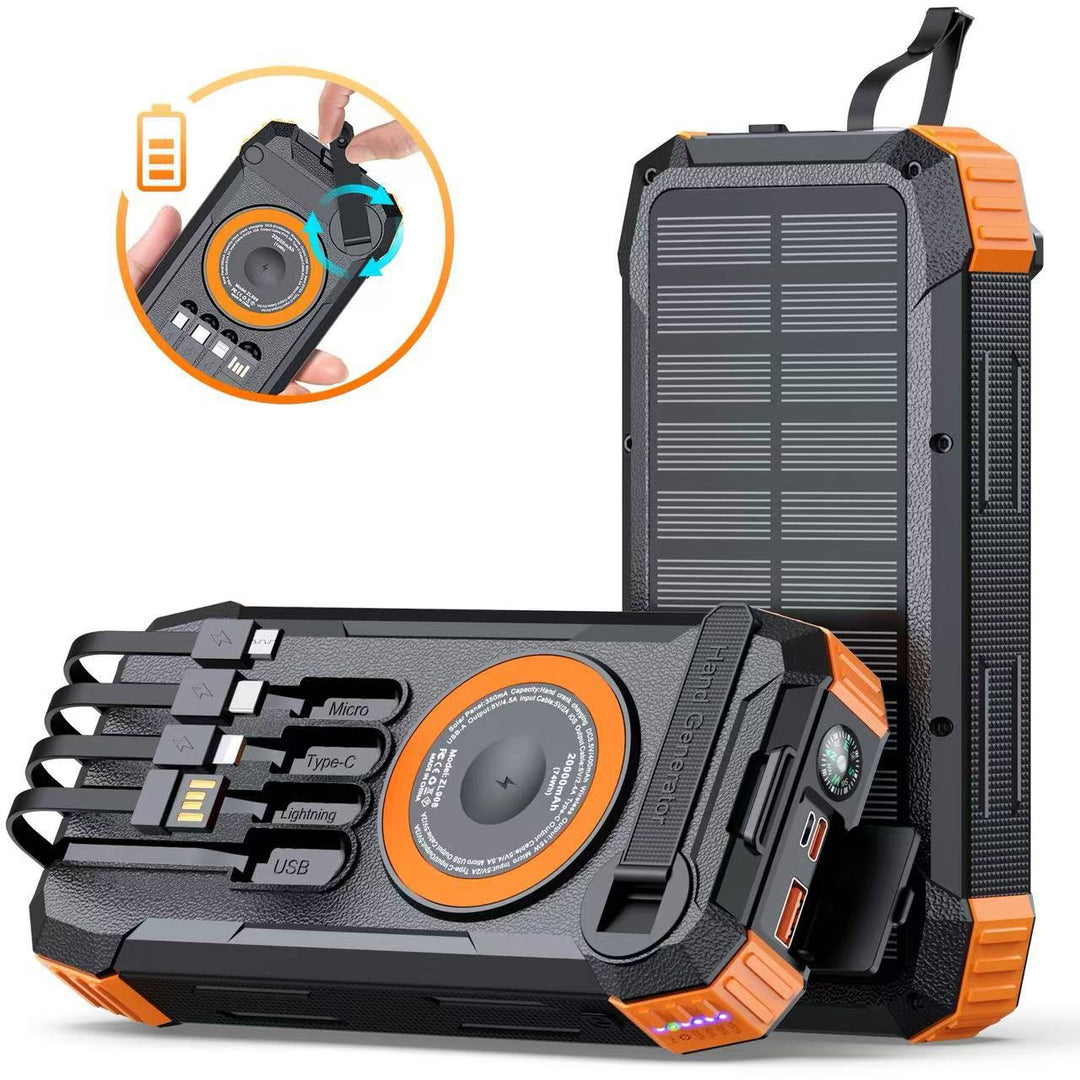Solar Powerbank med multifunksjonell lader Skanto