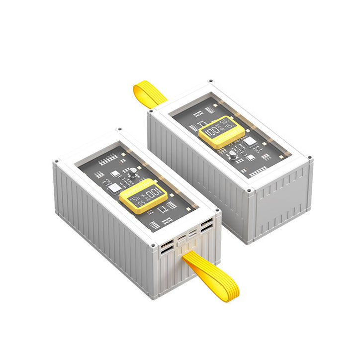 Høytytende powerbank med multifunksjonelt LCD-display og hurtigladingsteknologi Skanto