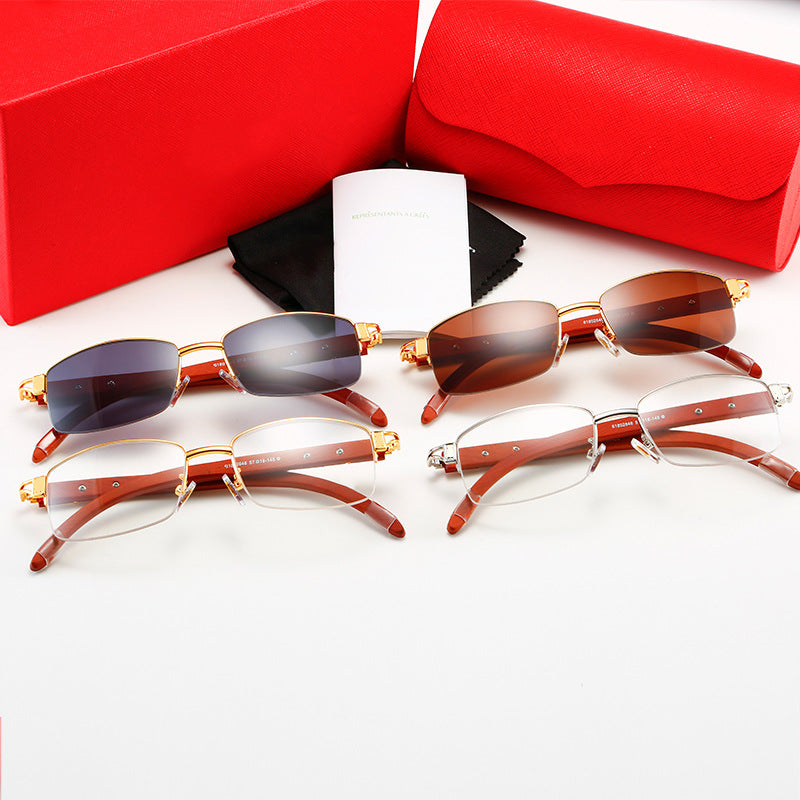 Dame eksklusiv designer solbrille med høyglansbehandlet metallramme og polarisert glass Skanto