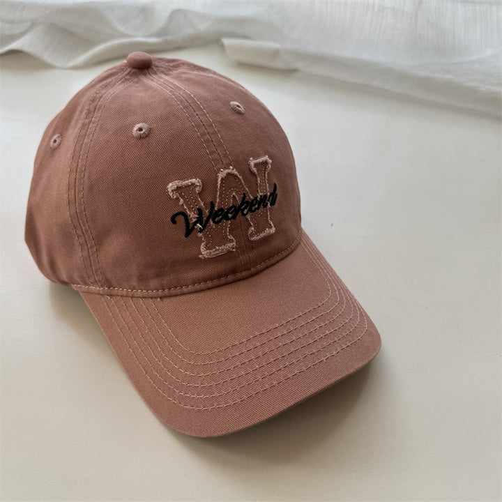 Kvinnenes Casual Brodert Bomull Cap Skanto