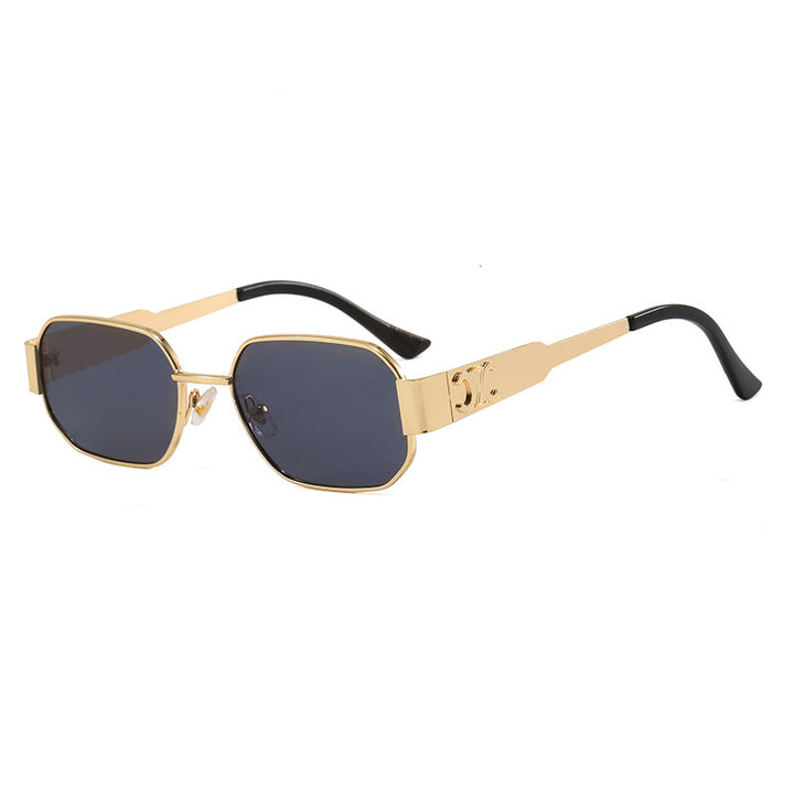Dame geometrisk solbrille i moderne design med polariserte linser Skanto
