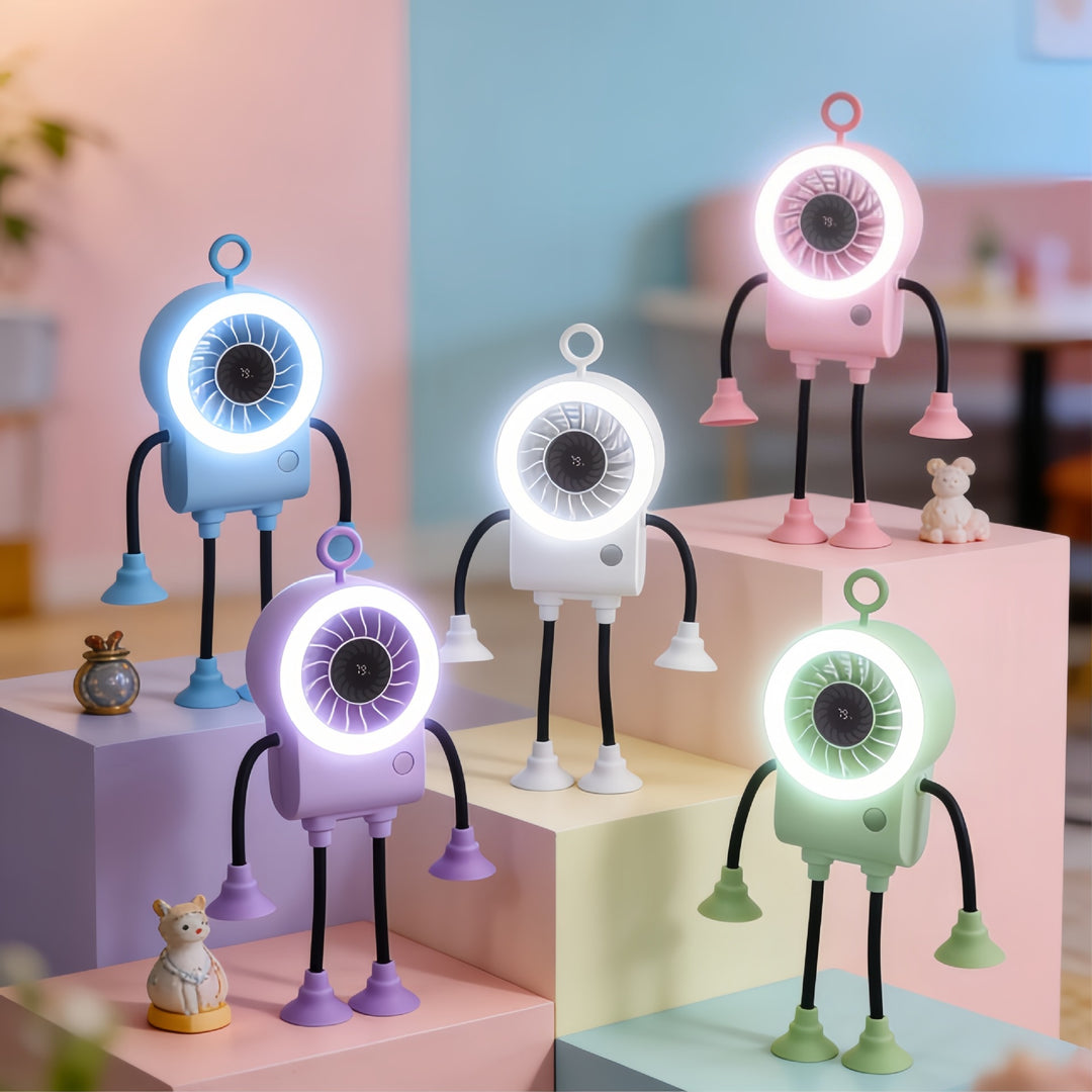 Unisex Kreativ Vifte med integrert LED-belysning Skanto