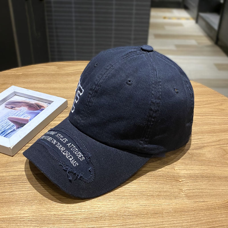 Kvinne's Slitt Uformell Denim Caps Skanto