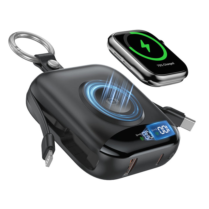 Bærbar Trådløs Powerbank med Innebygd LED-skjerm Skanto