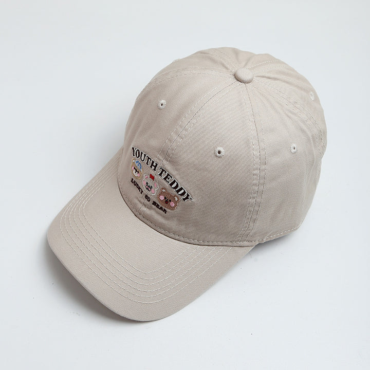 Kvinnenes Morsomme Broderte Teddy Bear Baseball Cap Skanto