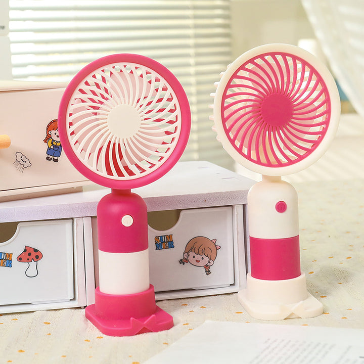 Damer Bærbar Mini-vifte med USB-ladefunksjon og ergonomisk design Skanto