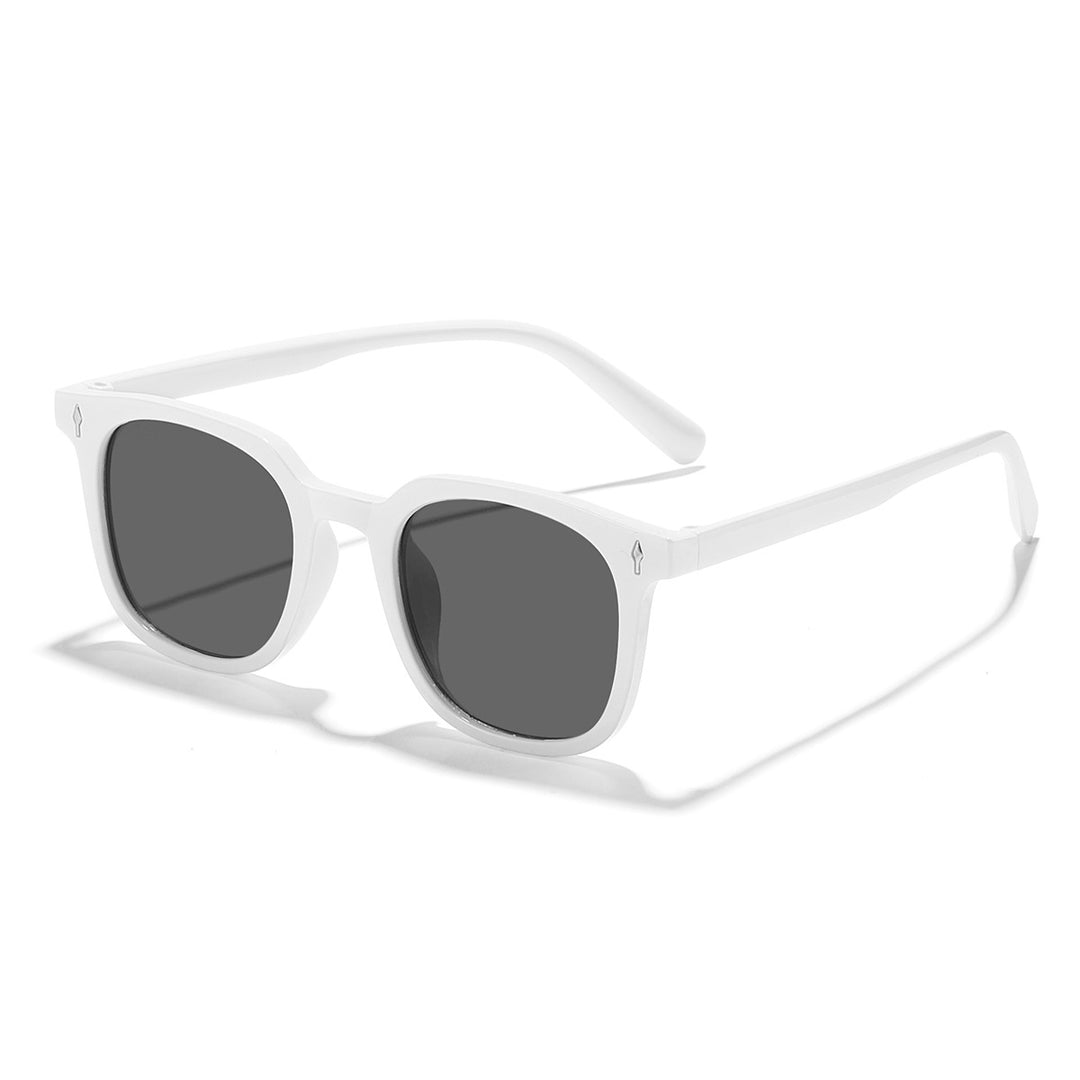 Damer fashionable solbriller med transparent ramme og UV-beskyttelse Skanto
