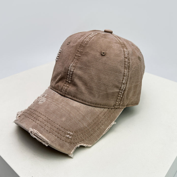 Men's distressed denim baseball cap Skanto