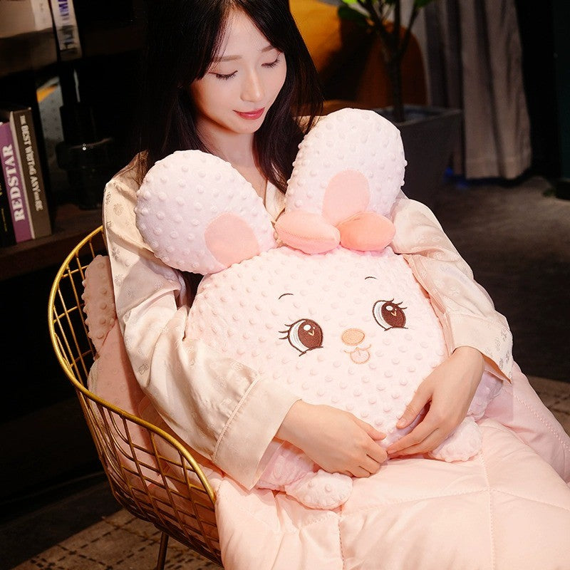 Cuddle Ready Søt Tegneseriepute Teppe | Skanto