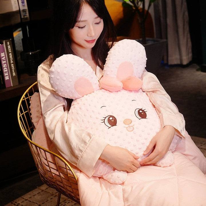 Cuddle Ready Søt Tegneseriepute Teppe | Skanto