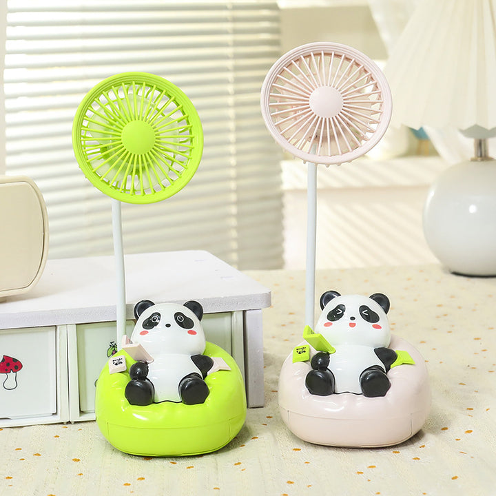 Dame Portable Mini Vifte i Søtt Panda Design Skanto
