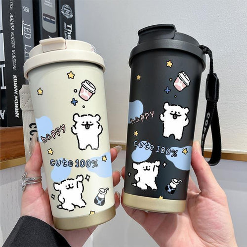 Damen Isolering Kaffeebecher med morsomt Hello Kitty Design Skanto