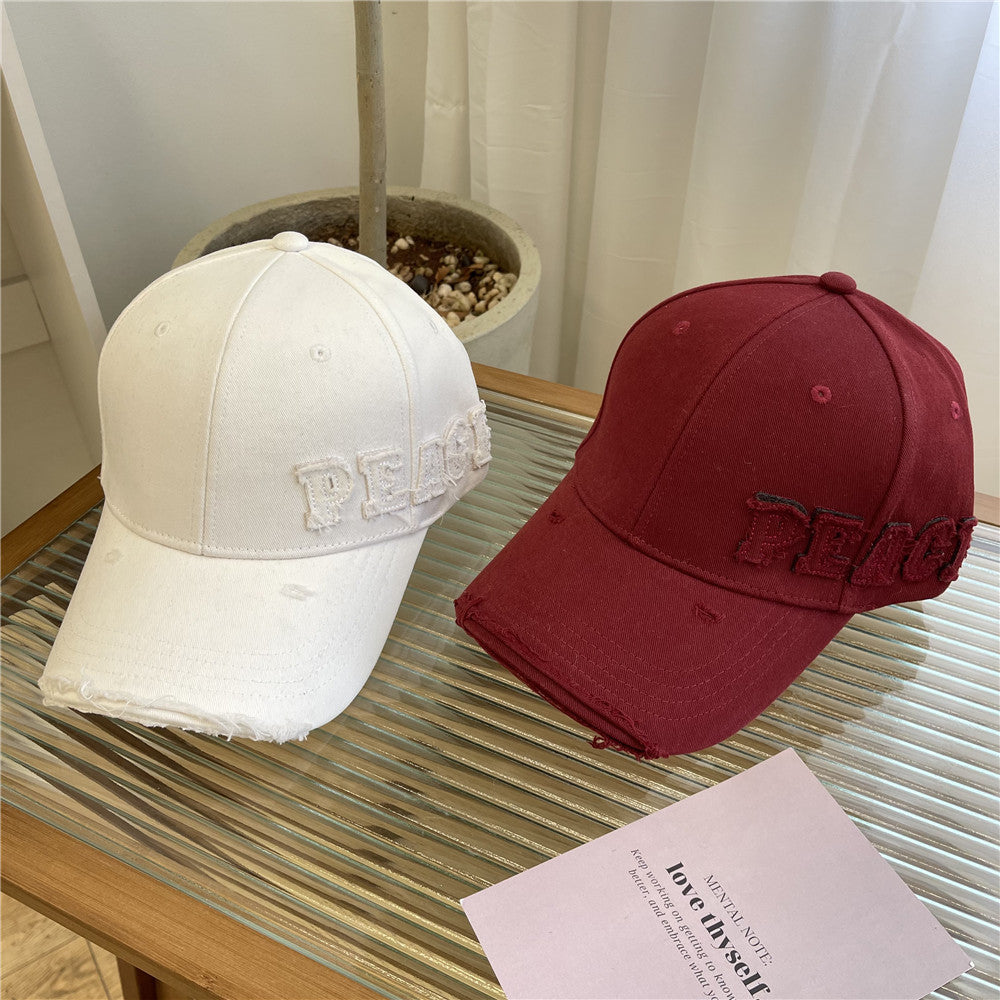 Kvinne Slitt Grafisk Fred Baseball caps Skanto