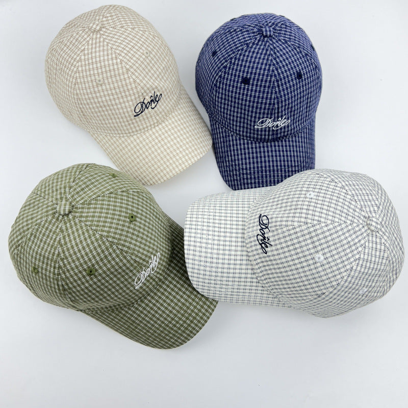 Kvinne Strukturert Rutet Baseballcaps Skanto
