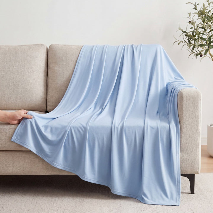 Unisex nan termoregulerende Kasjmir-optikk Kosepledd i mikrofiber ekstra stor Skanto