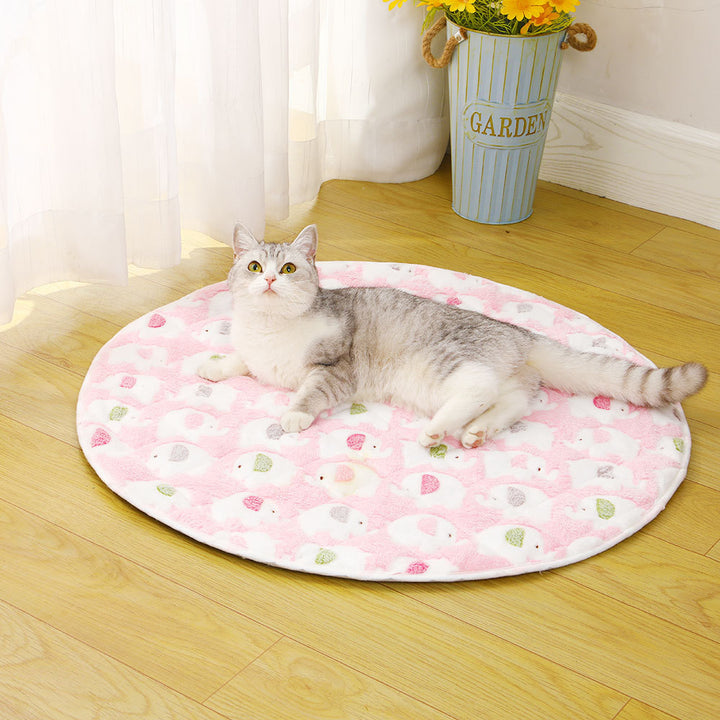 Damer Fuzzy kattseng med rattfritt underlag Skanto