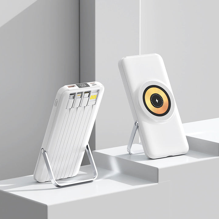 Multifunksjonell Powerbank med Trådløs Lading Skanto