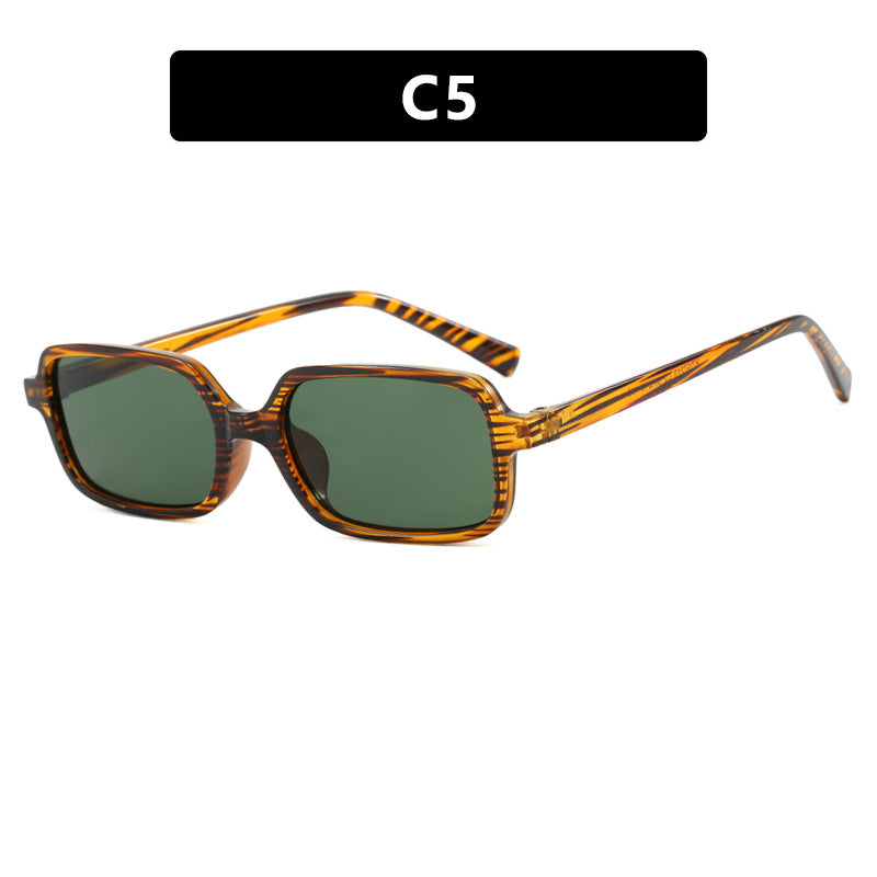 Dame kvadratisk solbrille med unikt, ekstravagant design og UV-beskyttelse Skanto